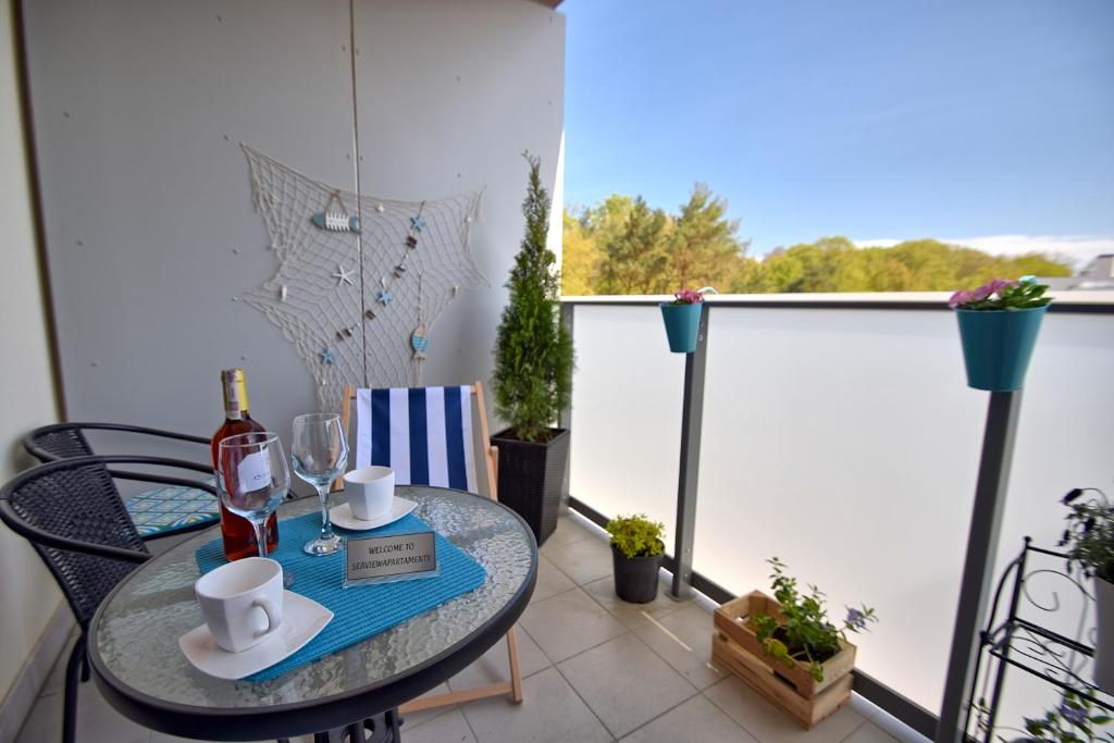 Balkón alebo terasa v ubytovaní Apartamenty Onyx SeaView by Rent like home