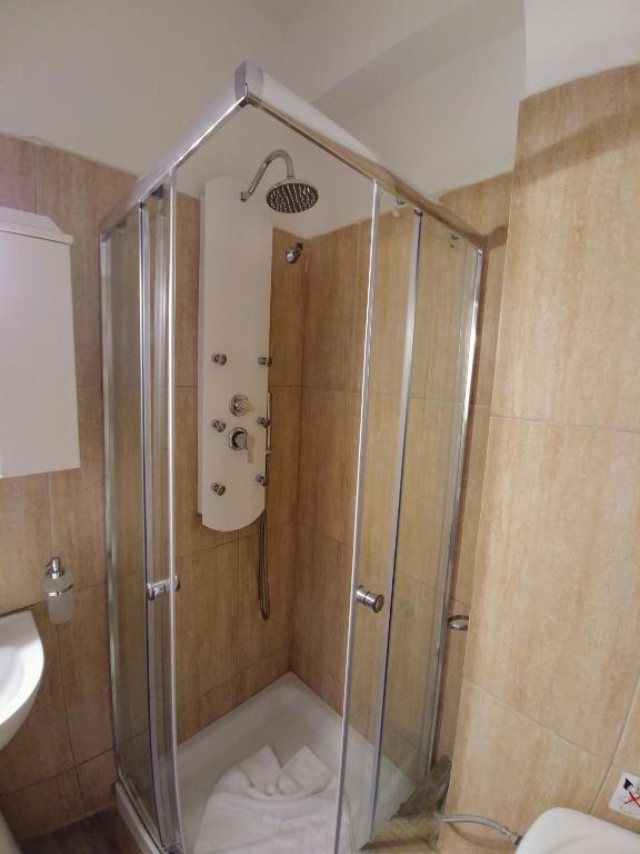 A bathroom at Methexis Apartment