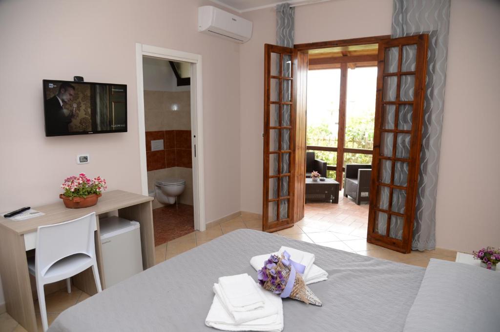 TV a/nebo společenská místnost v ubytování B&B Valeri