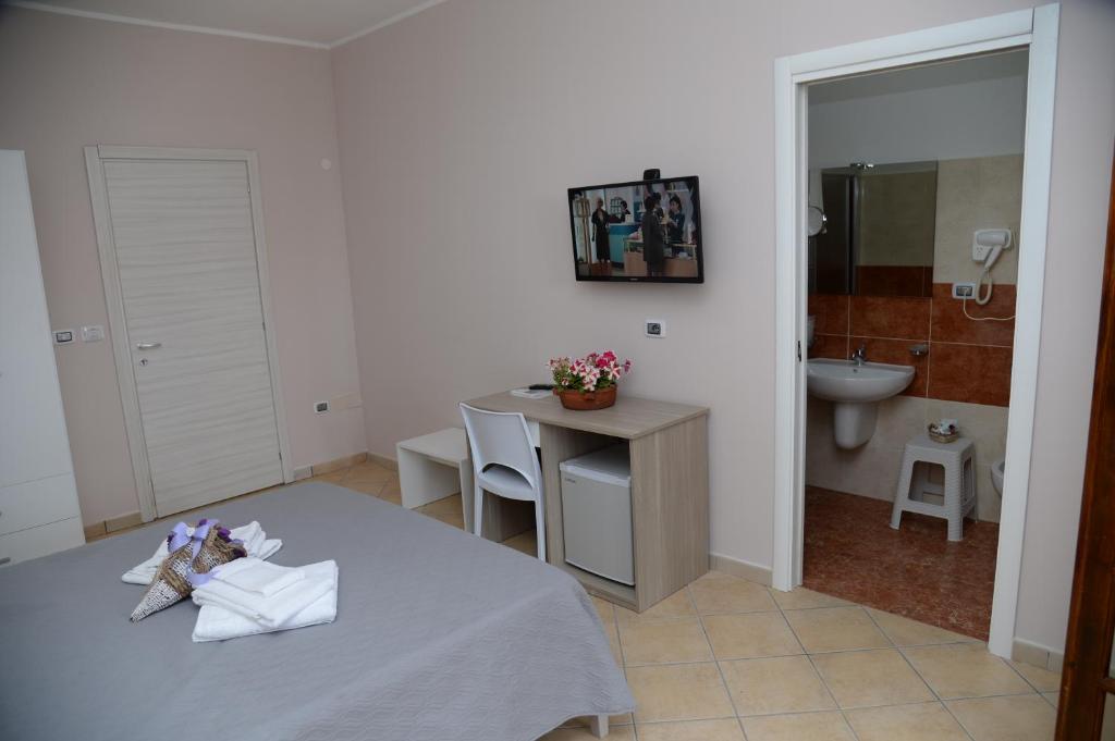 TV a/nebo společenská místnost v ubytování B&B Valeri