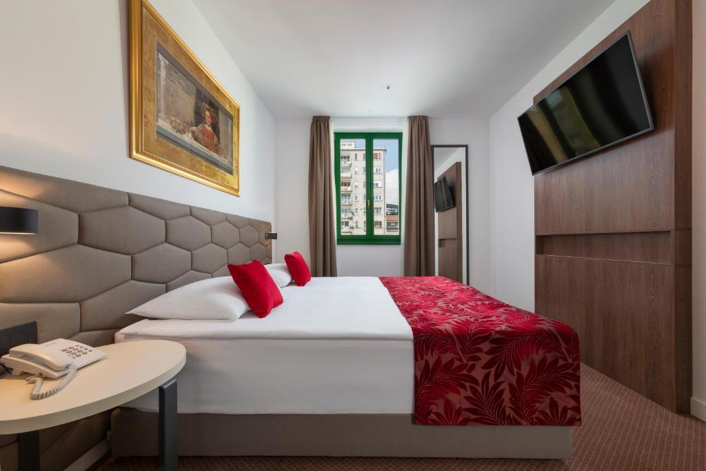 Postel nebo postele na pokoji v ubytování Hotel PARK 45