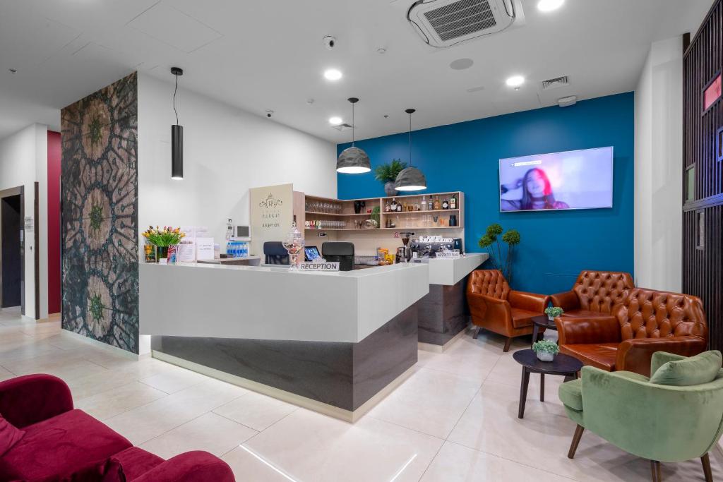 TV a/nebo společenská místnost v ubytování Hotel PARK 45