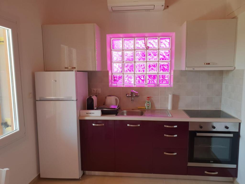 Kuchyň nebo kuchyňský kout v ubytování Villa Matina