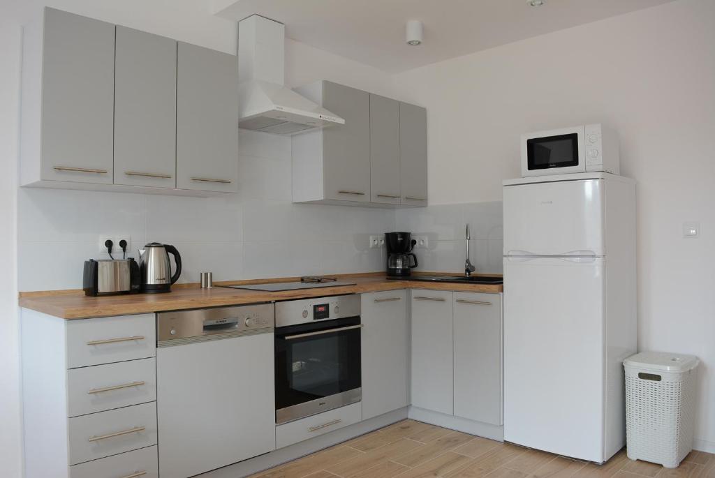 Kuchyňa alebo kuchynka v ubytovaní Apartamenty Asturia