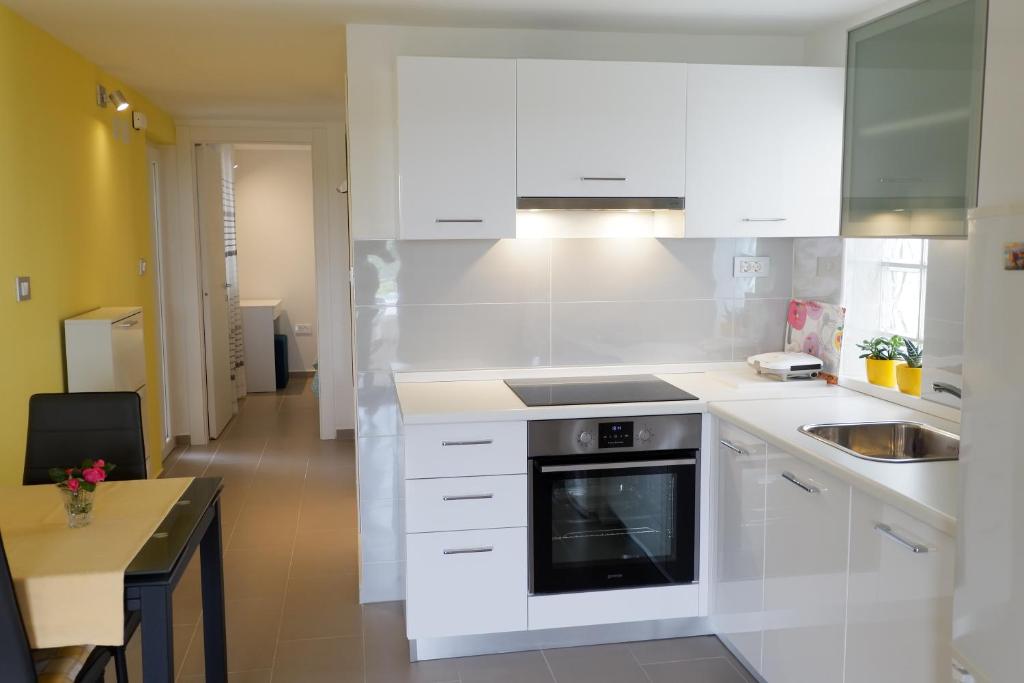 Kuchyň nebo kuchyňský kout v ubytování Apartment Marija