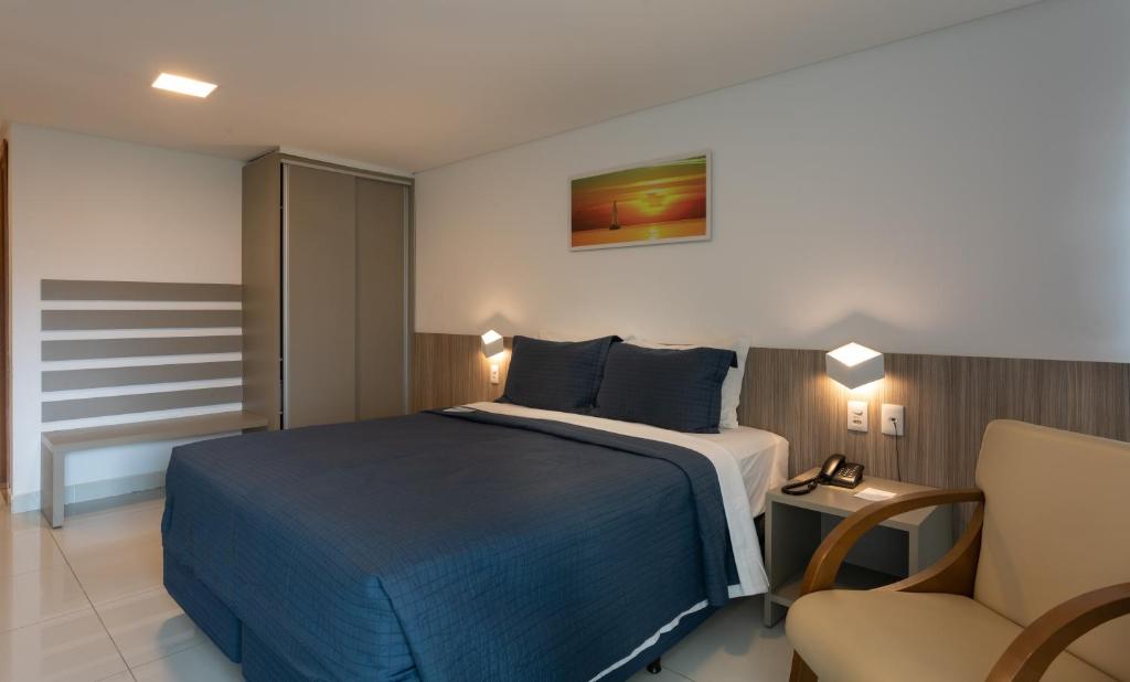 Cama ou camas em um quarto em Nord Luxxor Cabo Branco