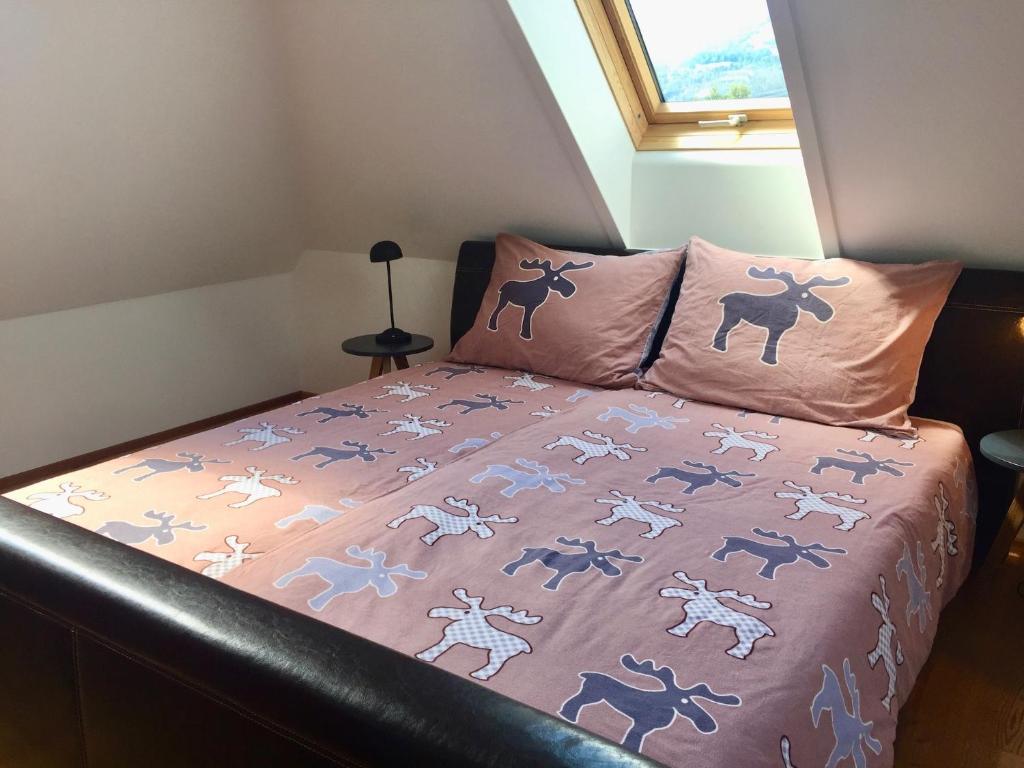 Postel nebo postele na pokoji v ubytování Haus Herzog