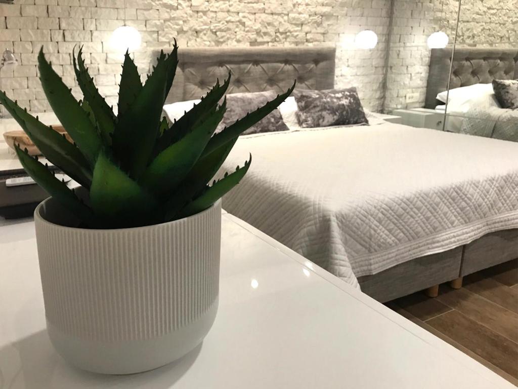 Postel nebo postele na pokoji v ubytování Apartments Tessera
