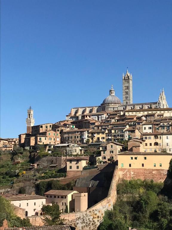 Widok na miasto Siena z tego apartamentu