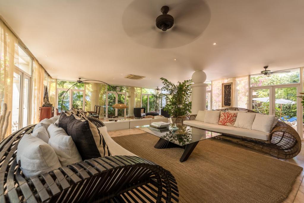 Uma área de estar em Casa Harb Hotel Boutique