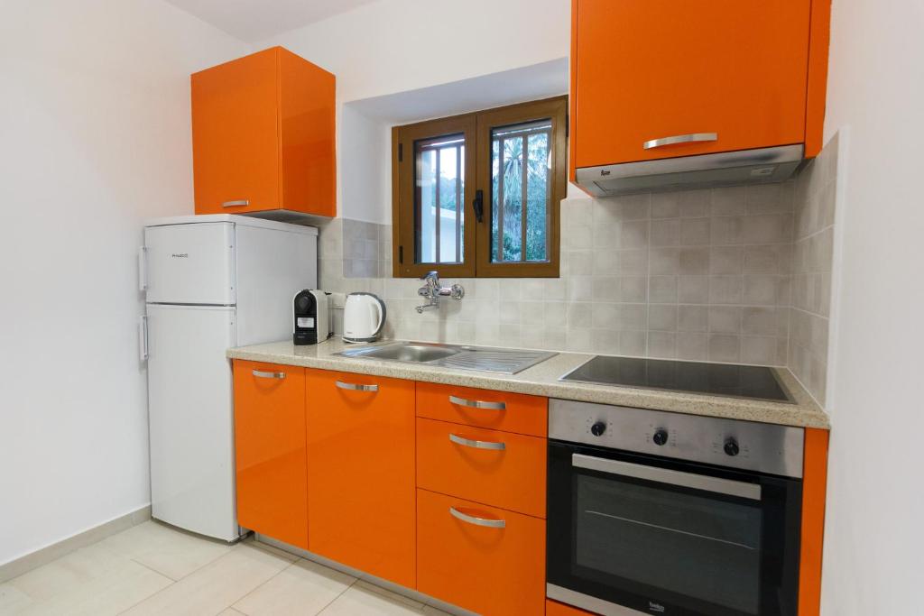 Kuchyň nebo kuchyňský kout v ubytování Villa Matina