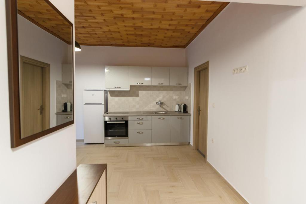 Kuchyň nebo kuchyňský kout v ubytování Villa Matina