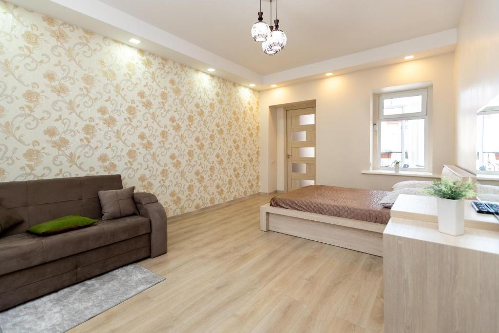 Posezení v ubytování City Center Apartment