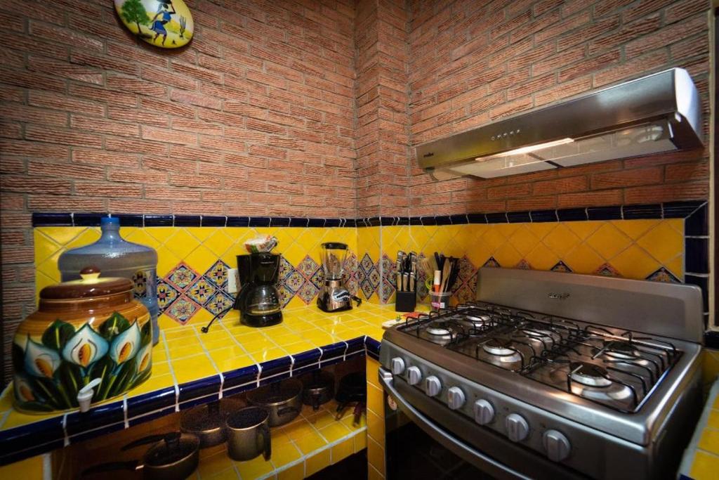 Kuchyň nebo kuchyňský kout v ubytování Casa palmito cerca de la playa