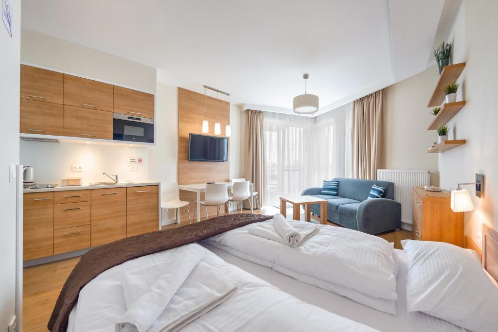 Apartamenty Sun & Snow Marina Kąty Rybackie - blisko Zalewu Wiślanego i portu - Studio Apartment With Balcony