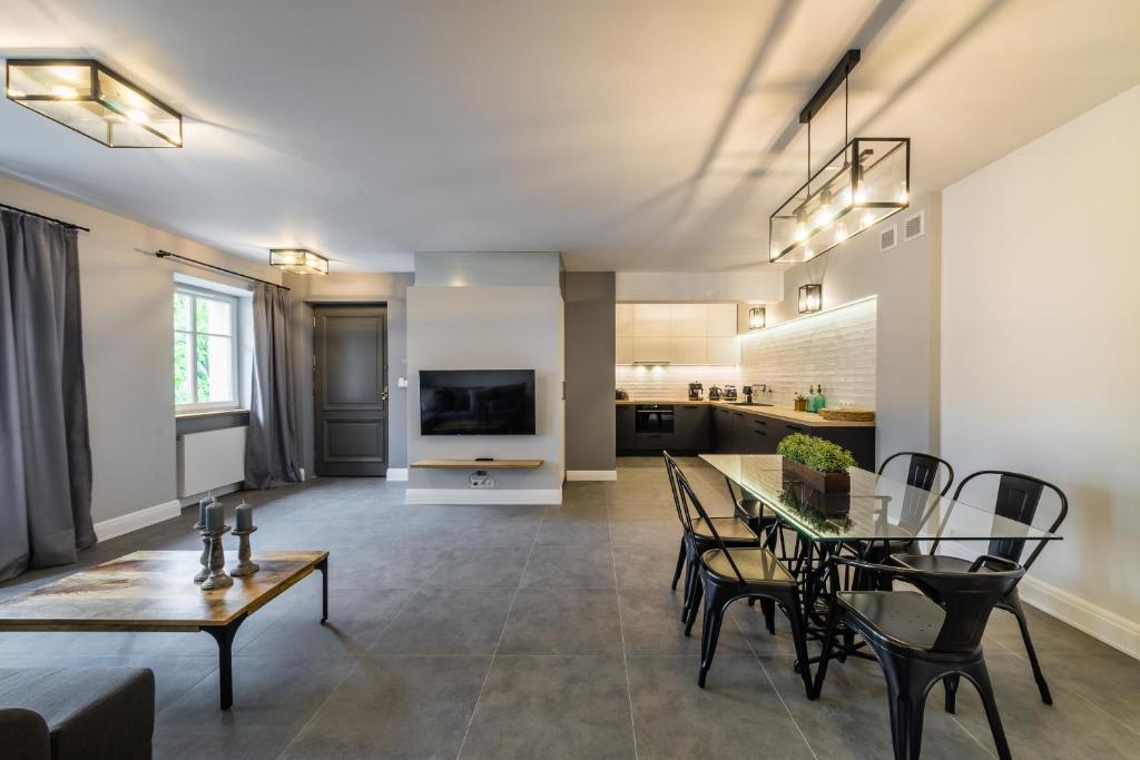 Kuchyňa alebo kuchynka v ubytovaní Groble Residence WAWELOFTS