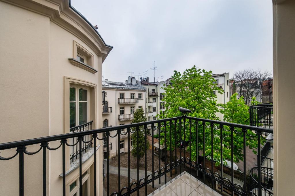 Balkón alebo terasa v ubytovaní Groble Residence WAWELOFTS