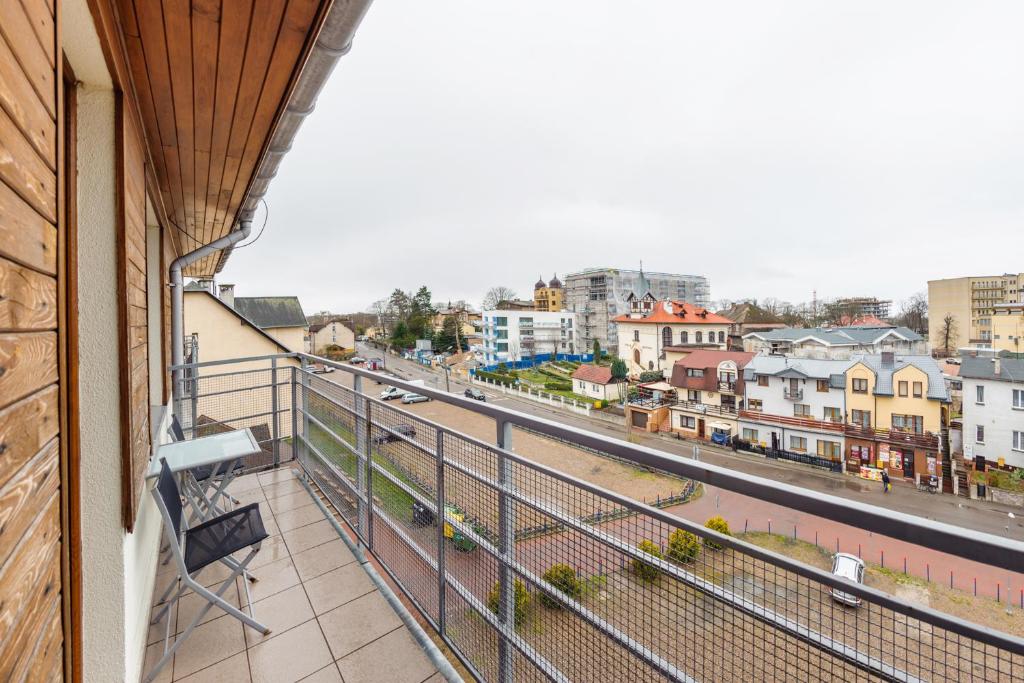 Balkón alebo terasa v ubytovaní Apartamenty Sun & Snow Światowida