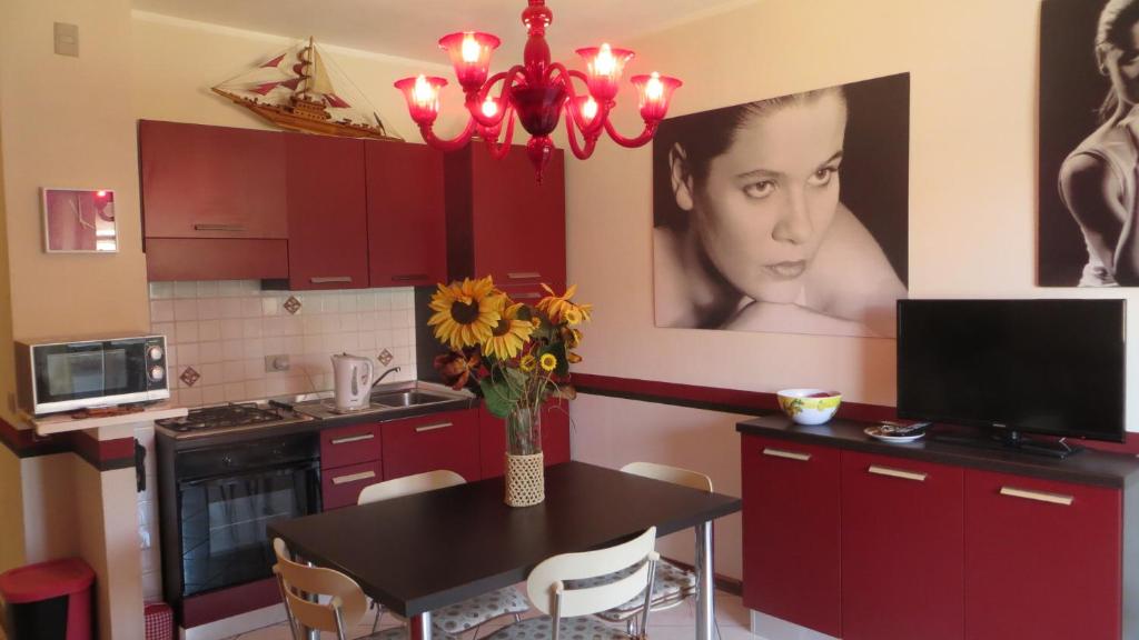 Köök või kööginurk majutusasutuses Mermaid Cristina