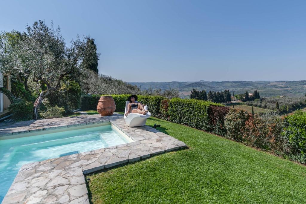 Bazén v ubytovaní Villa I Barronci Resort & Spa alebo v jeho blízkosti