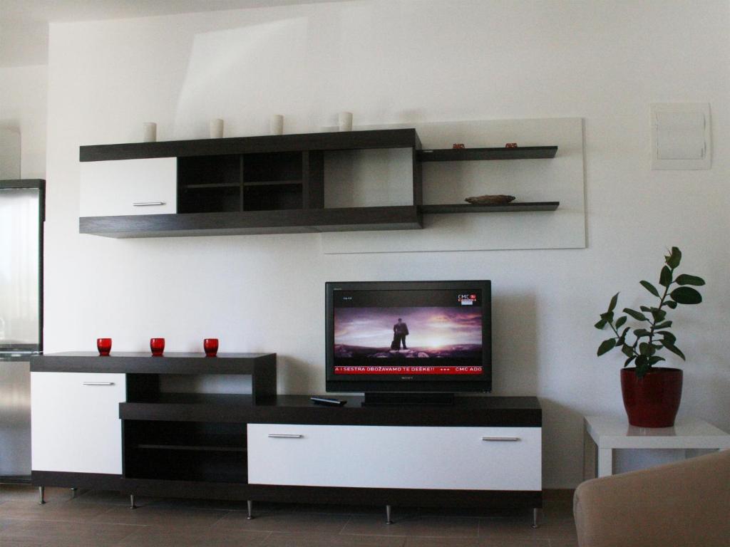 TV a/nebo společenská místnost v ubytování Apartments Kristina