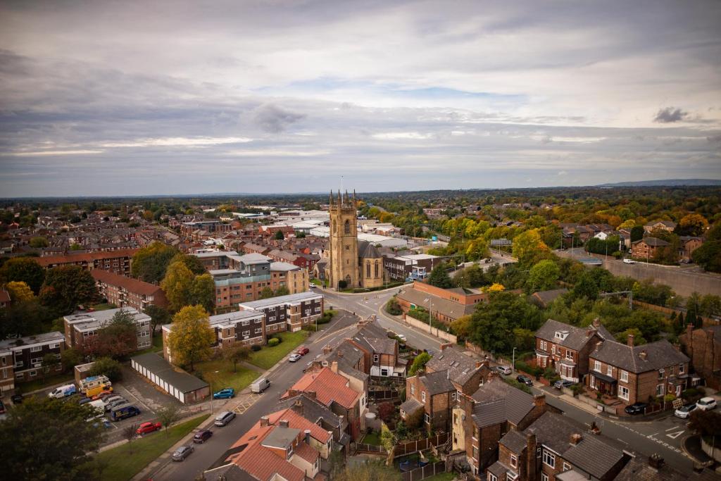 Nespecifikovaný výhled na destinaci Manchester nebo výhled na město při pohledu z hotelu
