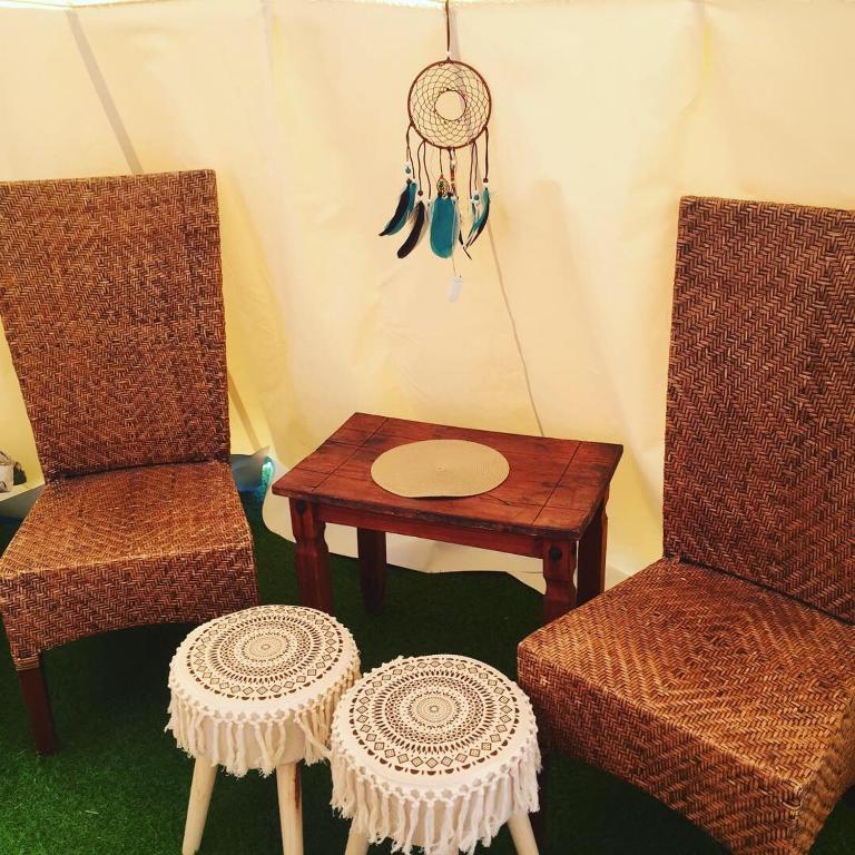 Posezení v ubytování Casa Bella Teepees