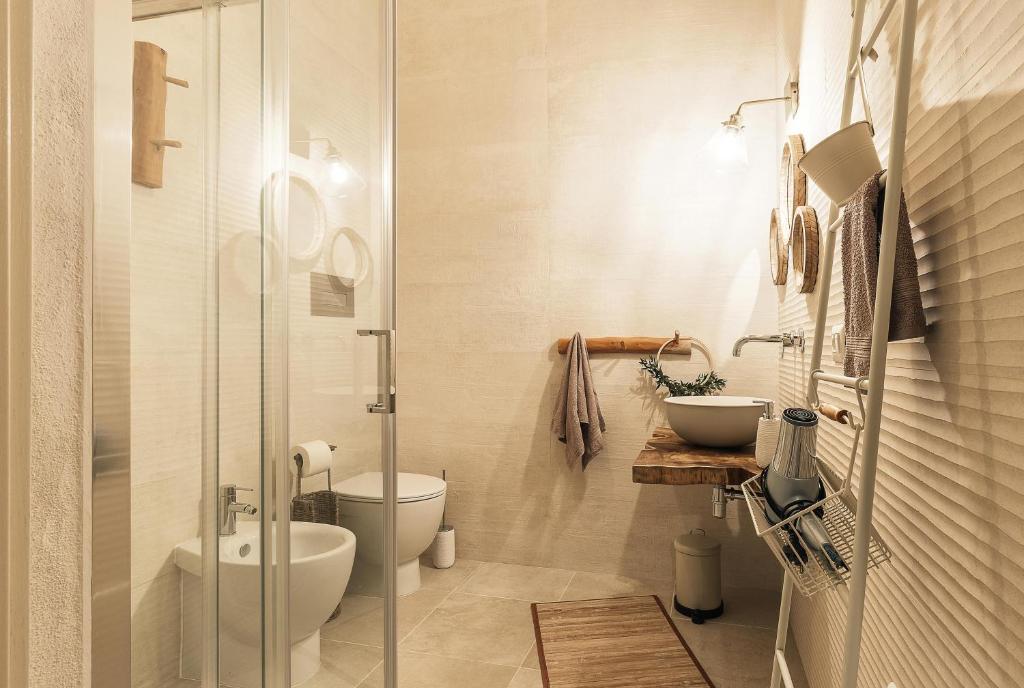Koupelna v ubytování B&B I Cinque Mori