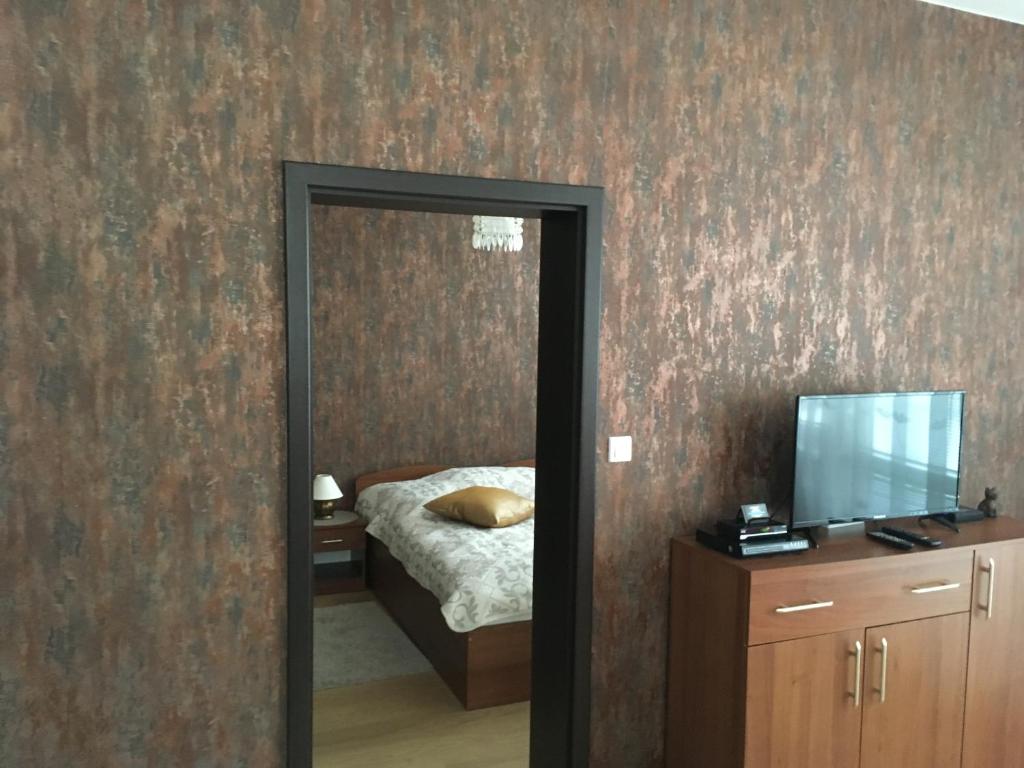 TV a/nebo společenská místnost v ubytování Apartments Monty Podhájska