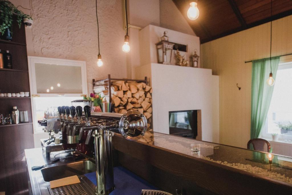 Kuchnia lub aneks kuchenny w obiekcie Penzion & Restaurace U Vily