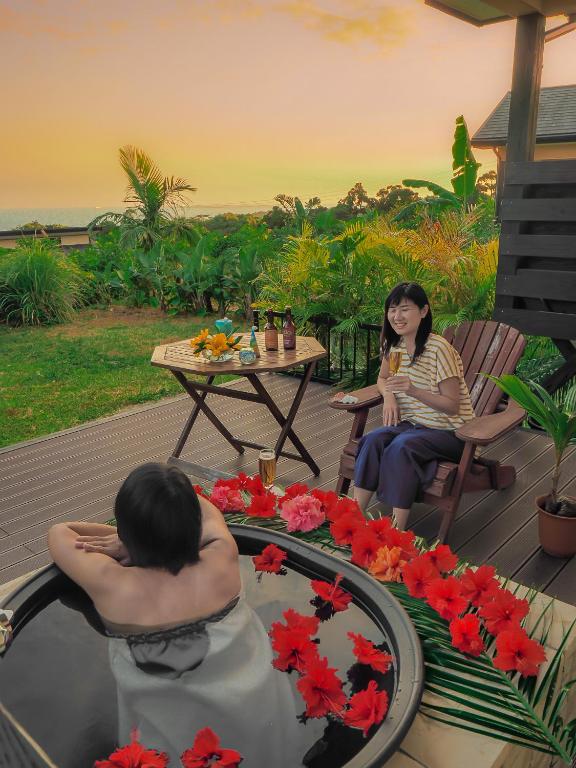Hosté ubytování 森のフェアリー Cottage Morino Fairy All cotage with open-air bath with sea view or river view