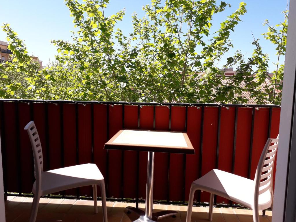 Balkón nebo terasa v ubytování Hotel Le Terminus