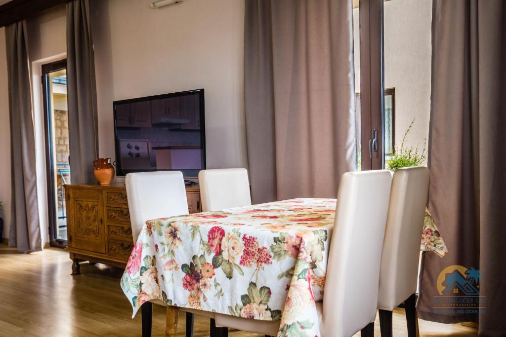 TV a/nebo společenská místnost v ubytování Mali Miločer Bay Accommodation