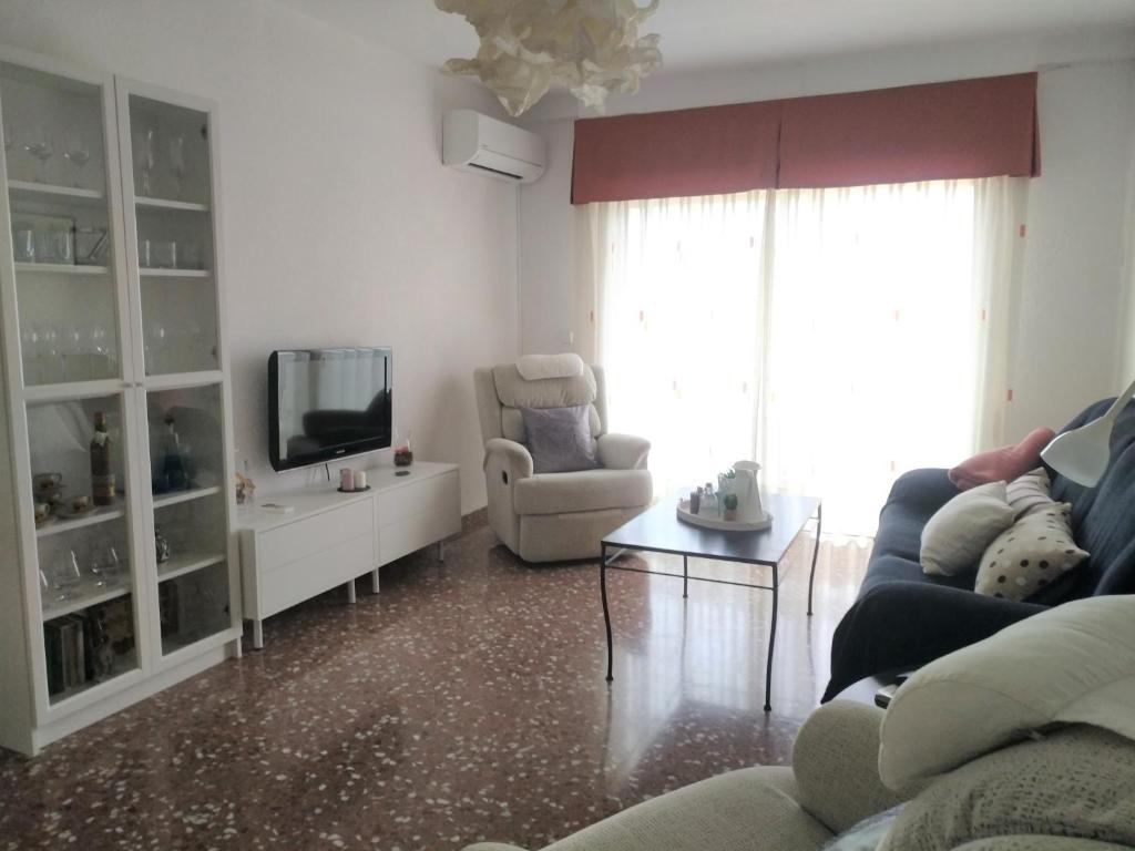 TV a/nebo společenská místnost v ubytování Apartamento Ciudad Jardín