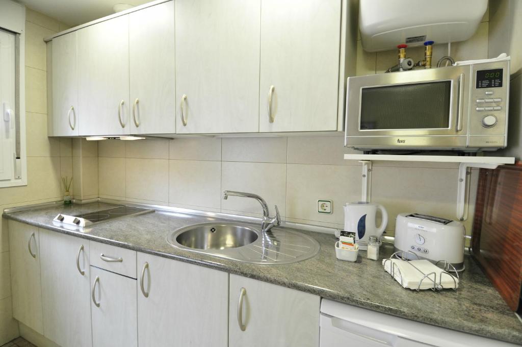 Kuchyňa alebo kuchynka v ubytovaní Hotel Apartamentos Aralso