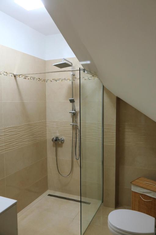 Łazienka w obiekcie Mária Apartman Pécs
