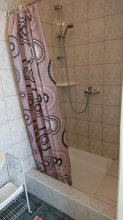 Koupelna v ubytování Gamma Hotel