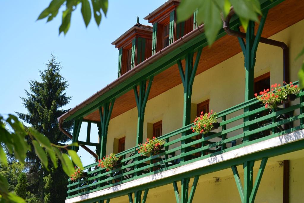 Balkon lub taras w obiekcie Bakony Hotel