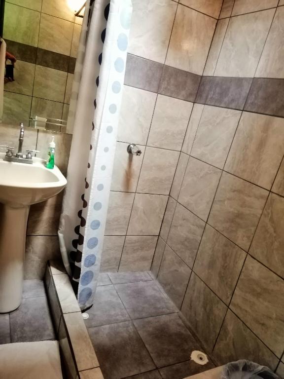 Koupelna v ubytování Casa Leon Guesthouse
