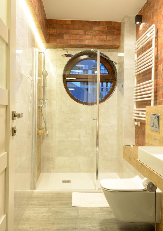 Koupelna v ubytování Apartamenty Gaja