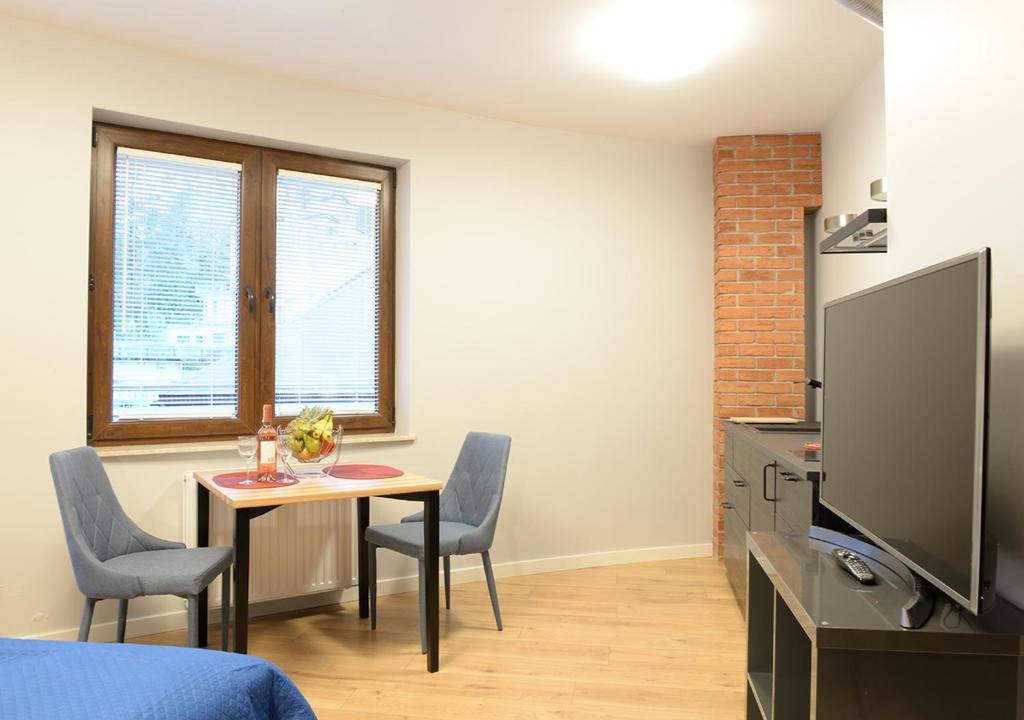 TV a/nebo společenská místnost v ubytování Apartamenty Gaja