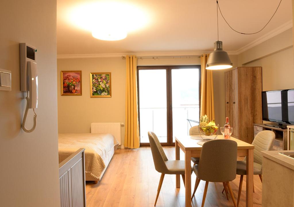 TV a/nebo společenská místnost v ubytování Apartamenty Gaja