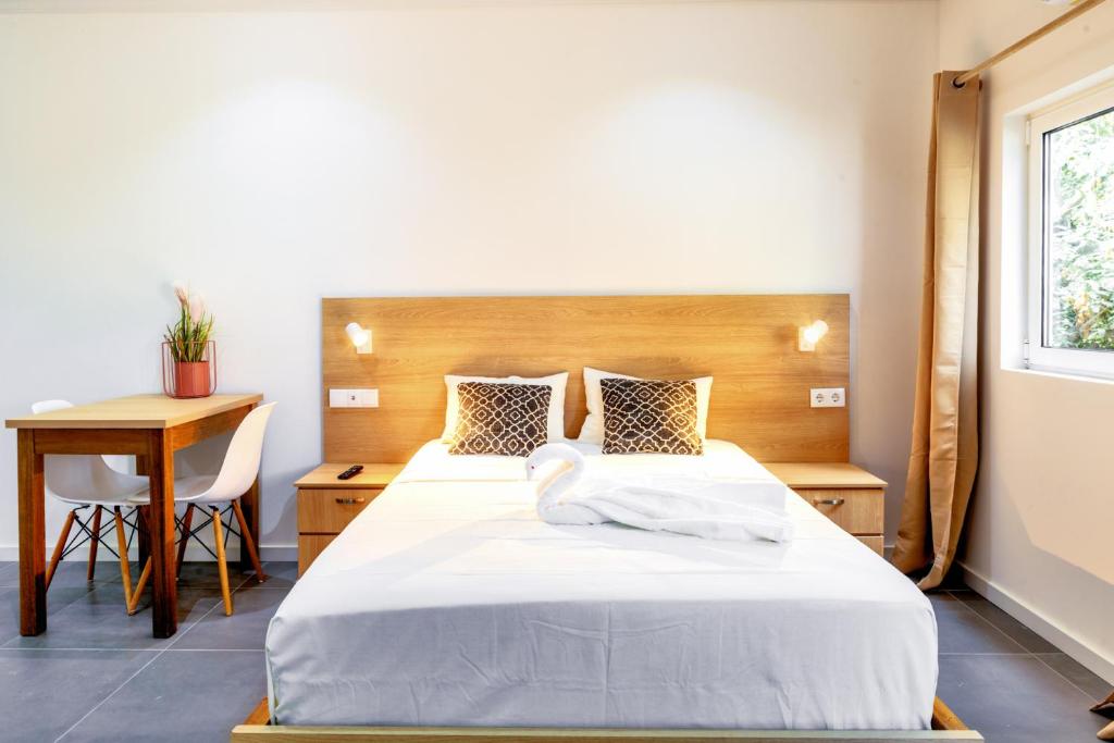 Postel nebo postele na pokoji v ubytování Art Hotel