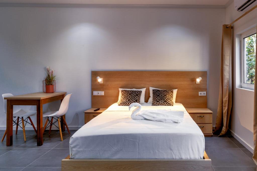 Postel nebo postele na pokoji v ubytování Art Hotel