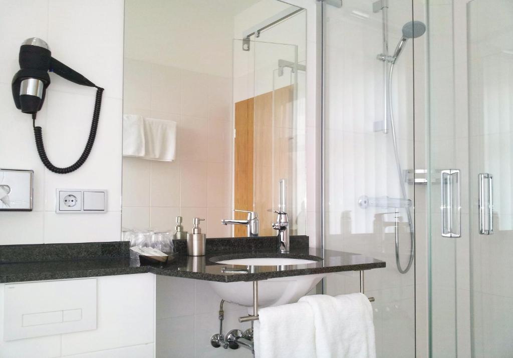 Koupelna v ubytování Hotel Burgas