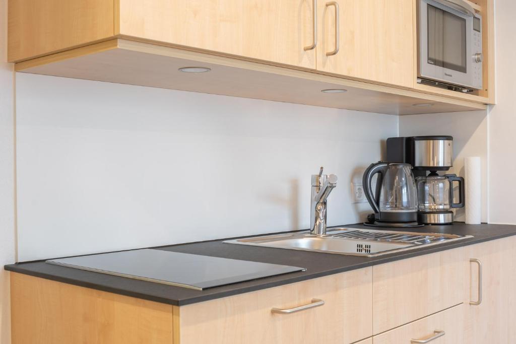 Kuchyň nebo kuchyňský kout v ubytování Ferienwohnung Metzler - Blick auf die Berge
