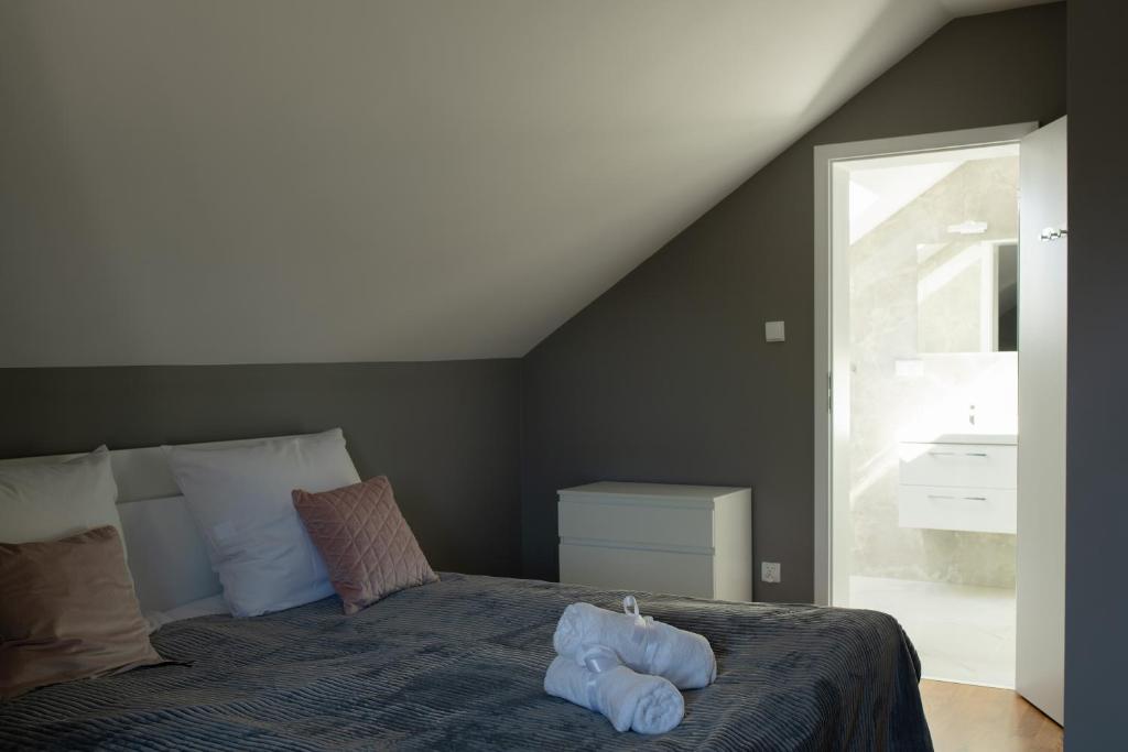 Posteľ alebo postele v izbe v ubytovaní Apartamenty.in Jastrzębia Góra
