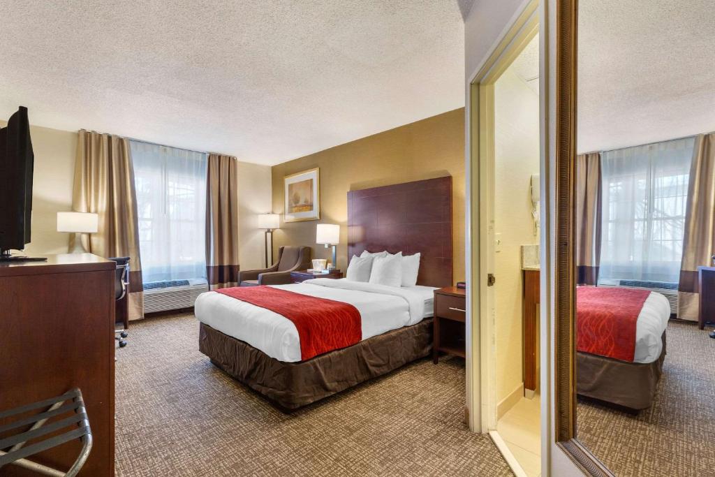 Postel nebo postele na pokoji v ubytování Comfort Inn Auburn-Worcester