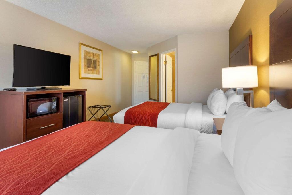 Postel nebo postele na pokoji v ubytování Comfort Inn Auburn-Worcester