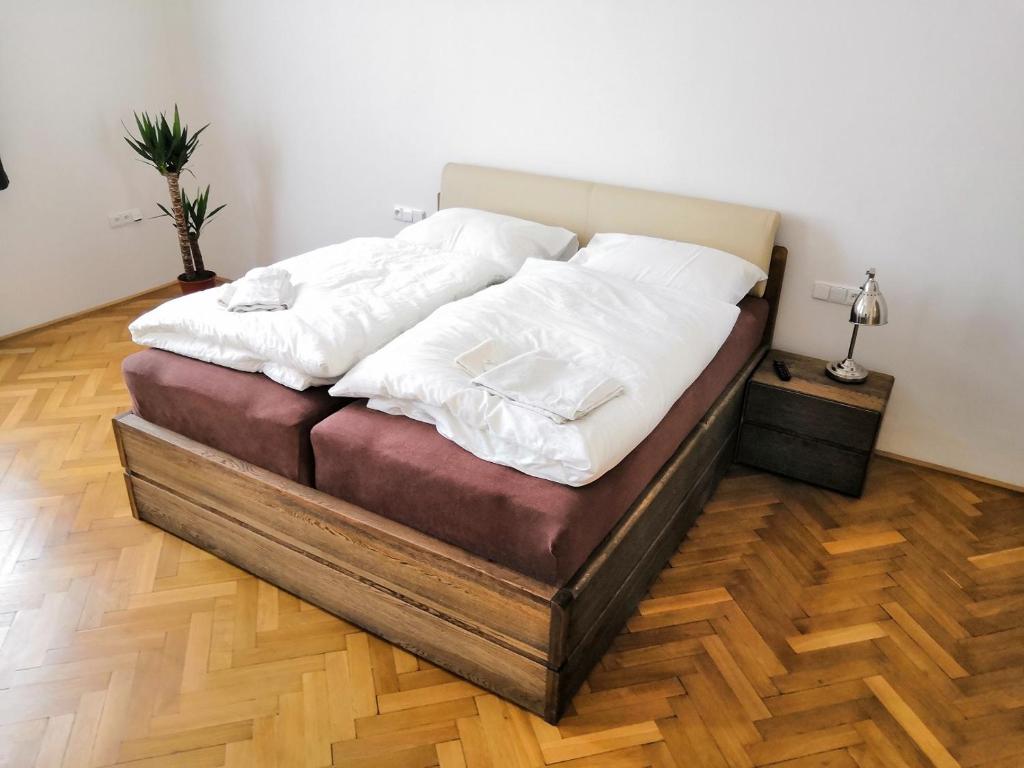 Postel nebo postele na pokoji v ubytování Villa Cafe